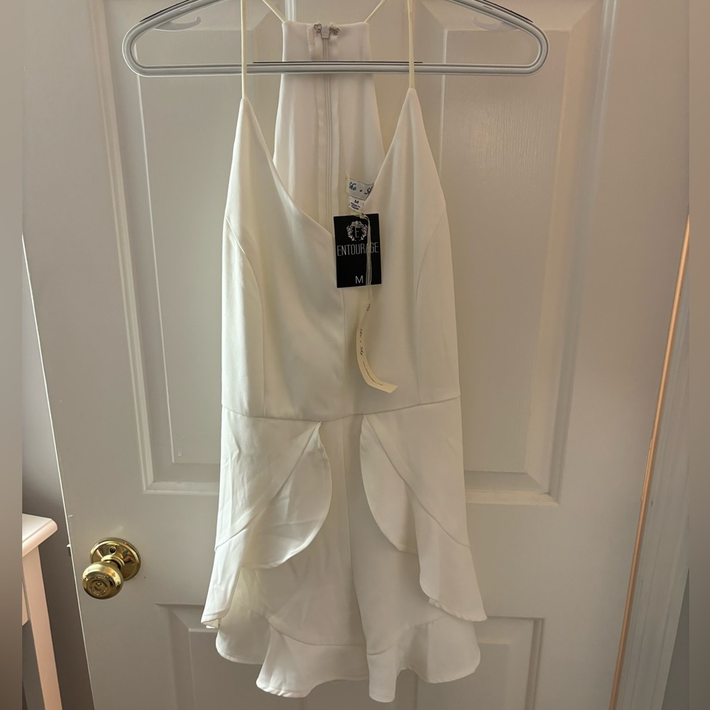 Women’s white romper size medium